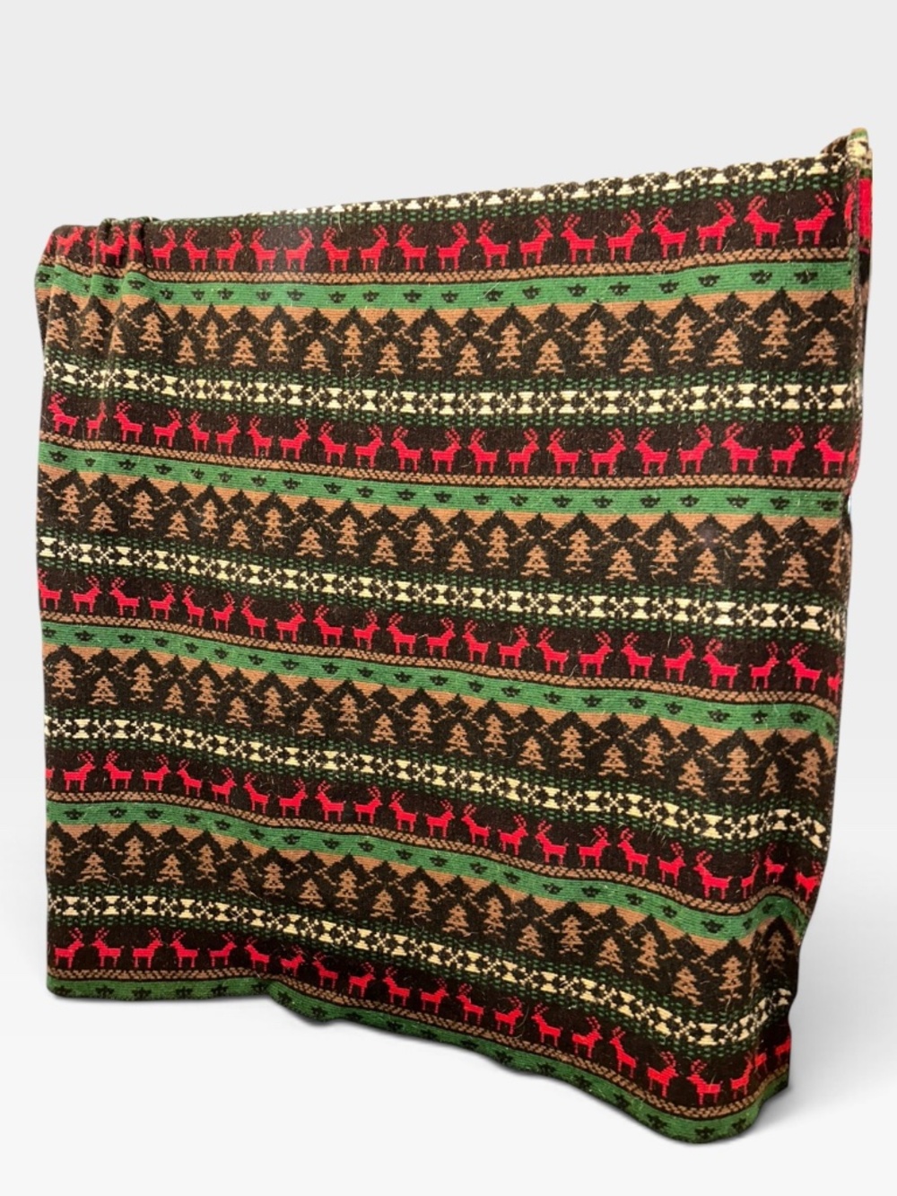 Woolrich Blanket Garde La Foy Guard the Faith Christmas Fair Isle wool 59x72